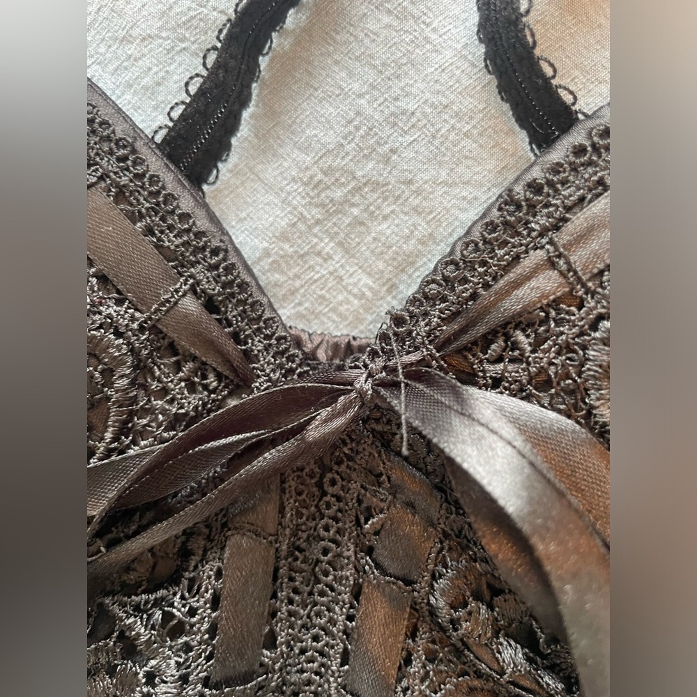 Amazing Vintage Black Seductions Corset Top - Picture 9 of 13